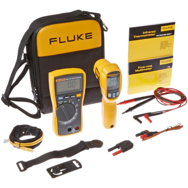 Fluke - Messgeräte-Set ComboKit mit Multimeter FLUKE-116/62 MAX+ und IR-Thermometer