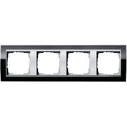 Gira - Abdeckrahmen 4fach 0214736 klar schwarz