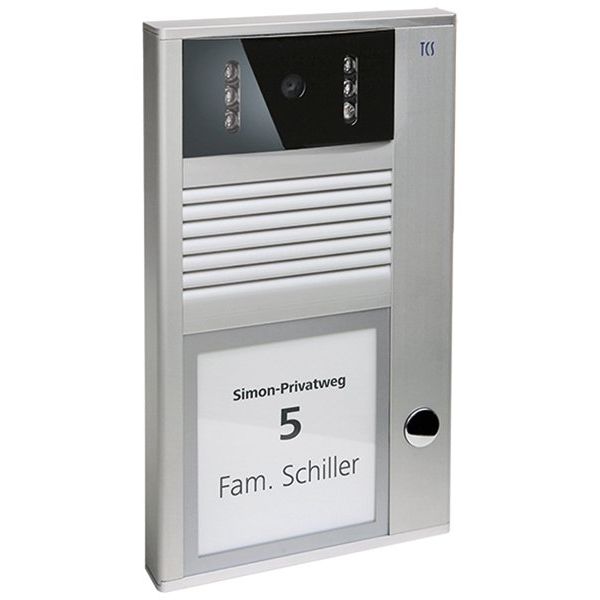 TCS Tür Control - Türstation für Türkommunikation Video Außenstation AVC11010-0010 1Taste 1-reih.AP si