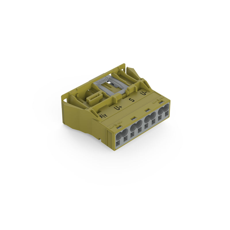 WAGO - Geräteanschluss für steckbare Gebäudeinstallation Snap-In-Stecker 770-774/071-000 4-polig,Kod. B,hgn − 100 Stück