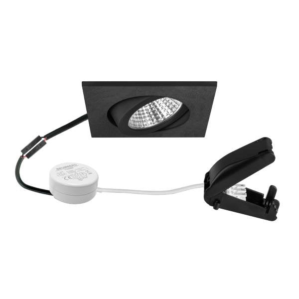 Brumberg Leuchten - Downlight/Strahler/Flutlicht LED-Einbaustrahler 230V 40465183 3000K, sw