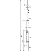 DEHN - Fangeinrichtung für Blitzschutz Fangstange FS T D50 5500 6500AL L1,6m - 6,5m