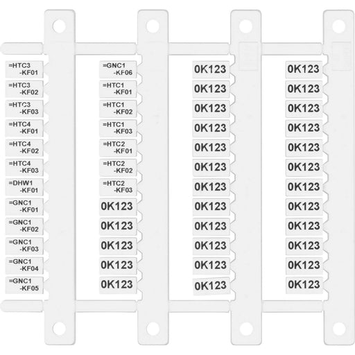 Finder - Zubehör/Ersatzteile für Schaltrelais Bezeichnungsschild-Matte 093.48 mit 48 Schildern − 1 Stück by Finder

