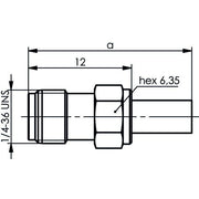 Telegärtner - Koax-Steckverbinder SMA-Kabelbuchse cr 50Ohm 100024701 AU, RG142B/U,RG223/U − 5 Stück