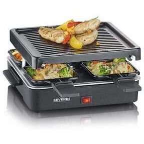 Severin - Raclette Raclette-Grill RG 2370 sw 4 Pfännchen