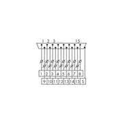 WAGO - Übergabemodul Übergabebaustein 289-723 37p.,Sub-D-Stiftleis