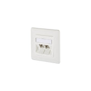 Metz Connect - Kommunikationsanschlussdose Kupfer Anschlussdose C6Amodul UP 130B12D21002-E 2Port 270 UP,rws − 10 Stück
