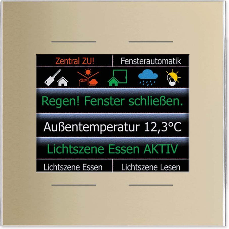 Issendorff - Bussystem-Tastsensor Glas-Farbdisplay LCN - GT4DC 4 Tasten, 2,8 Zoll