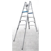 Geis&Knoblauch - Stufenleiter Treppenhausleiter Multilif 71406-7E Multilift 2x6 Stufen