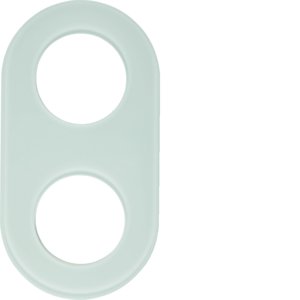 Berker - Abdeckrahmen Glasrahmen 2-fach 110209 Glas polarweiß − 1 Stück by Berker
