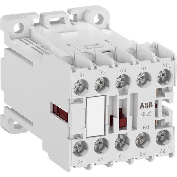 ABB Stotz S&J - Leistungsschütz zum Schalten von Wechselstrom Kleinschütz MC2C400ATWID-RAIL 4S, 72V DC
