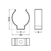 Brumberg Leuchten - Mechanisches Zubehör/Ersatzteile für Leuchten Halter-Set 53095260