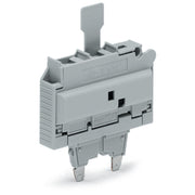 WAGO - Bauelementestecker Sicherungsstecker 2006-931/1099-836 Einsatz " x 1",grau − 25 Stück