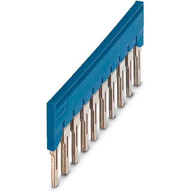 Phoenix Contact - Querverbinder/Brücker für Reihenklemme Steckbrücke FBS 10-8 BU 10pol. − 10 Stück