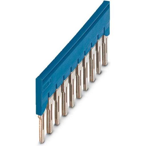 Phoenix Contact - Querverbinder/Brücker für Reihenklemme Steckbrücke FBS 10-8 BU 10pol. − 10 Stück