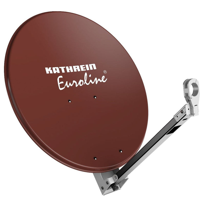 Kathrein - Satellitenantenne Parabolantenne Euroline KEA 750/R 75cm alu rotbraun