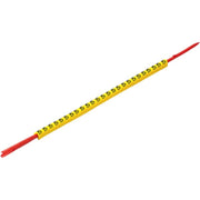 Weidmüller - Kabelmarkierungssystem Leitermarkierer CLI R 02-3 GE/SW T m.Montagedorn − 10 Stück