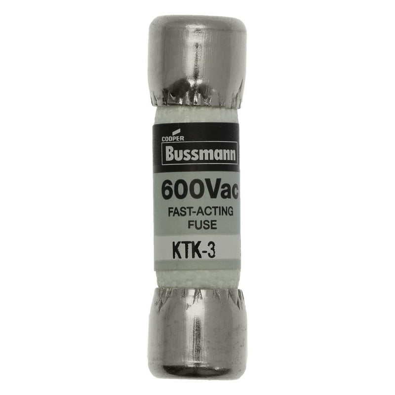 Eaton - HRC-Sicherung Sicherungseinsatz KTK-3 3 A, AC 600 V − 10 Stück