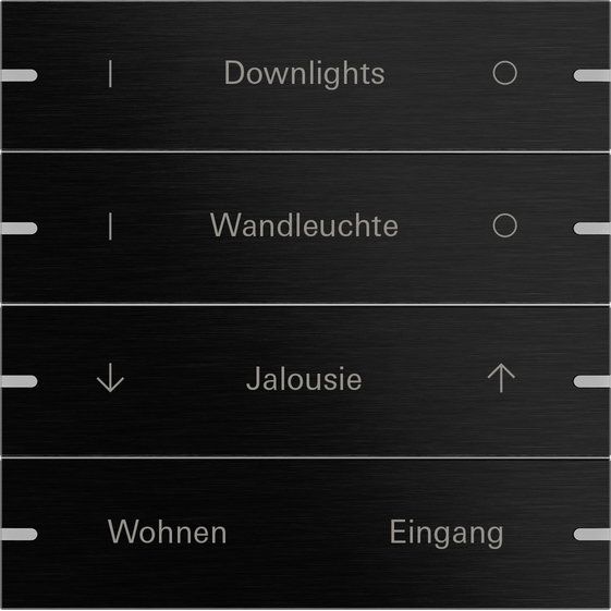 Gira - Bussystem-Tastwippe Wippenset 4-fach 5034126 Tastsens.4 TS4 Alu