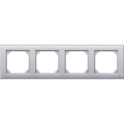Merten - Abdeckrahmen Rahmen 4f.alu 486460 waage/senkrecht