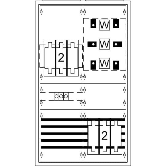 Striebel&John - Zähler-Komplettschrank Schrank komplett KS402SB Schlesw
