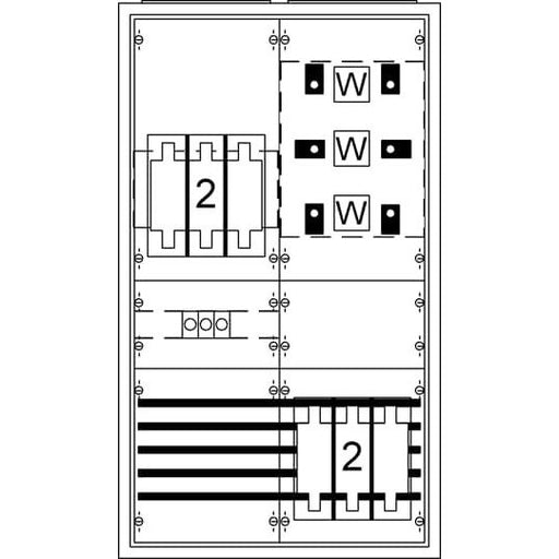Striebel&John - Zähler-Komplettschrank Schrank komplett KS402SB Schlesw.