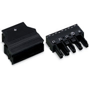 WAGO - Steckverbinder für steckbare Gebäudeinstallation Buchse 770-105 2x0,5-4mmq schwarz