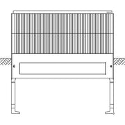 ABN - Sockel/Sockelelement (Schaltschrank) Hochwassersockel Gr.2 FB4 SX032 Höhe 1125mm