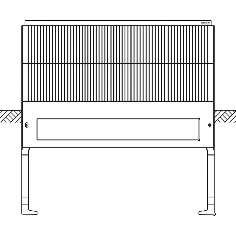 ABN - Sockel/Sockelelement (Schaltschrank) Hochwassersockel Gr.2 FB4 SX032 Höhe 1125mm