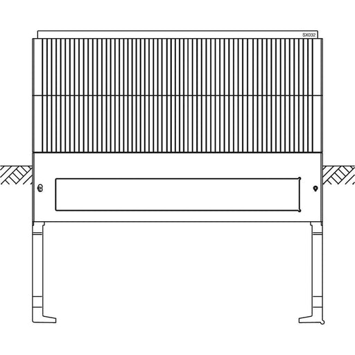 ABN - Sockel/Sockelelement (Schaltschrank) Hochwassersockel Gr.2 FB4 SX032 Höhe 1125mm