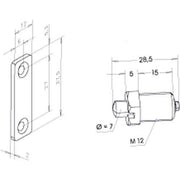 Assa Abloy effeff - Elektrischer Türöffner Aufdruckbolzen 1022 1022---------00