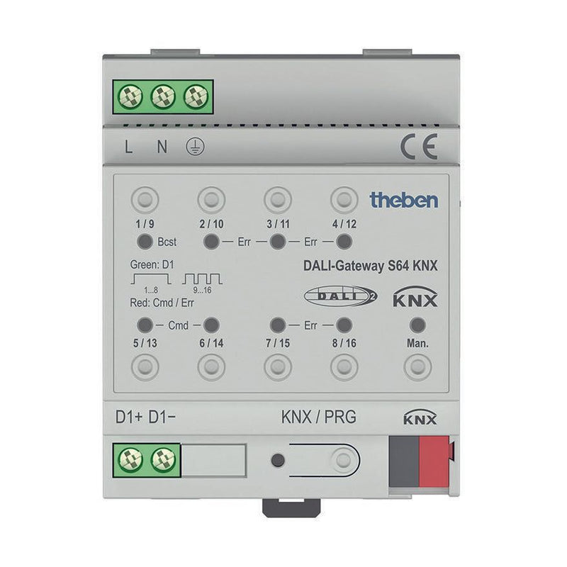 Theben - Bussystem-Systemschnittstelle/Medien-Gateway Schnittstelle 1-Kanal DALI-Gateway S64 KNX