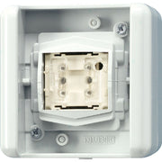 Jung - Bussystem-Tasterankopplung KNX Taster BA 8471.02 LED W 1f. Mittenstellung − 1 Stück