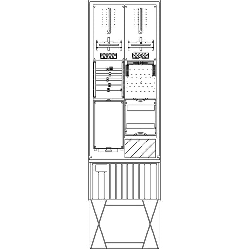 Elsta Mosdorfer - Zähler-Komplettschrank Zähleranschlusssäule ZS342.W1.36 A340 W1 2Z 3.HZ 36TE