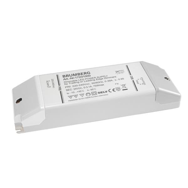 Brumberg Leuchten - LED-Betriebsgerät LED-Netzgerät 12-75W 24V 17231000 IP20 dimm. Phasenab