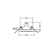 Brumberg Leuchten - Downlight/Strahler/Flutlicht NV-Einbaudownlight 00028200 GX5,3/50W chrom/Glas