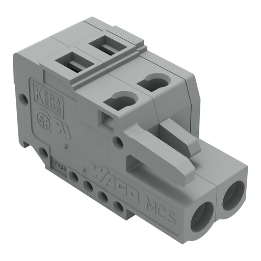 WAGO - Kabelsteckverbinder für Leiterplattensteckverbinder Federleiste 231-102/026-000 2pol., 5mm ger. − 100 Stück