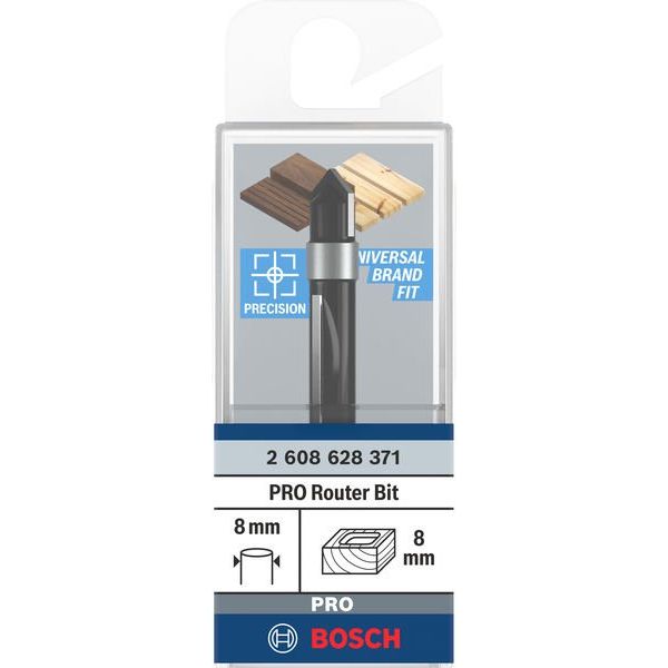 Bosch - Fräser PRO Kopierfräser, 8 x L 2608628371 18,6, Schaft 8 mm