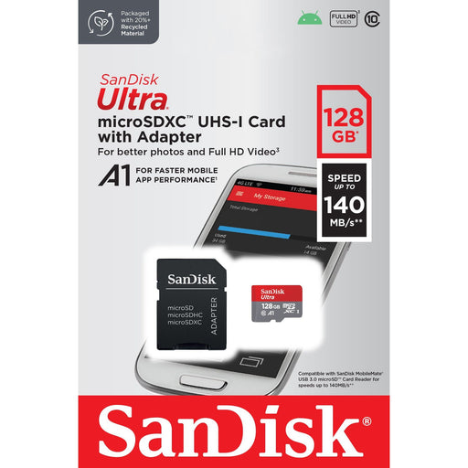 Sandisk - Speichermedium digital microSDXC Card 128GB SDSQUAB-128G-GN6MA Sandisk,Ultra,Class