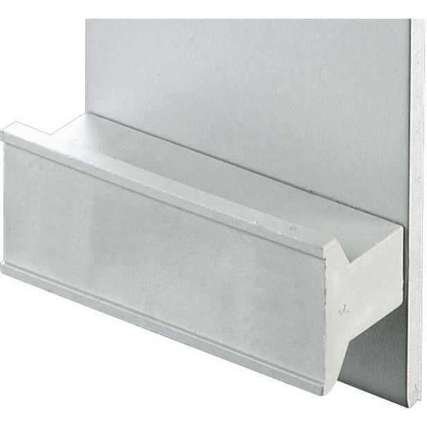 Heitec - Befestigungsteil für Baugruppe mit Rastermaß 482,6 mm (19 Zoll) Handgriff Typ-V 3685.491 Kst. grau 4TE