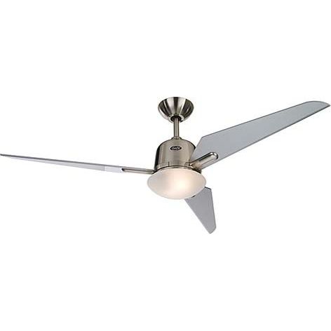 Casafan - Umluftventilator Deckenventilator EcoAviatos 132 BN-SL chrom geb. m. Fernb
