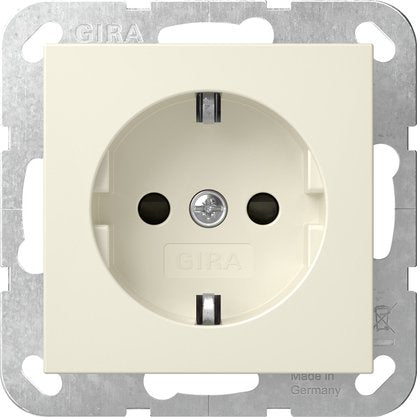 Gira - Steckdose SCHUKO-Steckd. SH PE 6mm² 498101 Cremeweiß