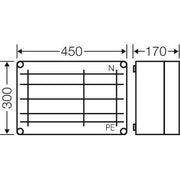 Hensel - Sammelschienengehäuse Mi-Sammelschienengehäuse Mi 6359 450x300mm, 630A, 5p