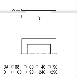 Zumtobel - Mechanisches Zubehör/Ersatzteile für Leuchten Deckenverstärkungsrahmen PANOS INF/EVOQ100DVR f.PANOSinfin/evoQ100