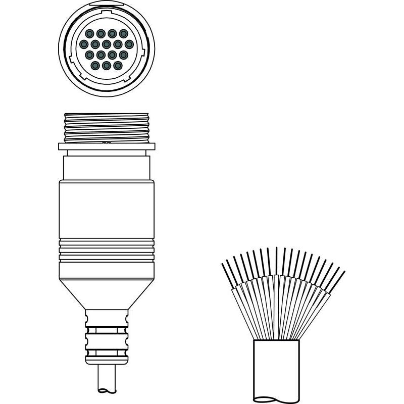 Leuze - Konfektioniertes Sensor-Aktor-Kabel Anschlussleitung KD S-M30-16A-V1-100