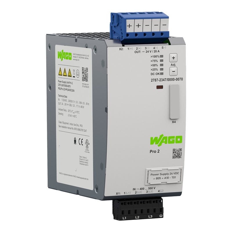 WAGO - Gleichstromversorgung Stromversorgung 2787-2347/000-070 Pro 2,3-phasig