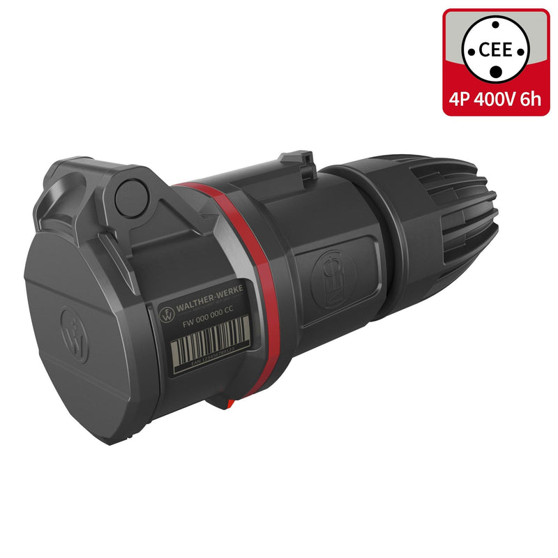 Walther Werke - CEE-Kupplung (IEC 60309) CEE NEO Kupplung FW311406CC Classic 16A 4P 6h − 10 Stück
