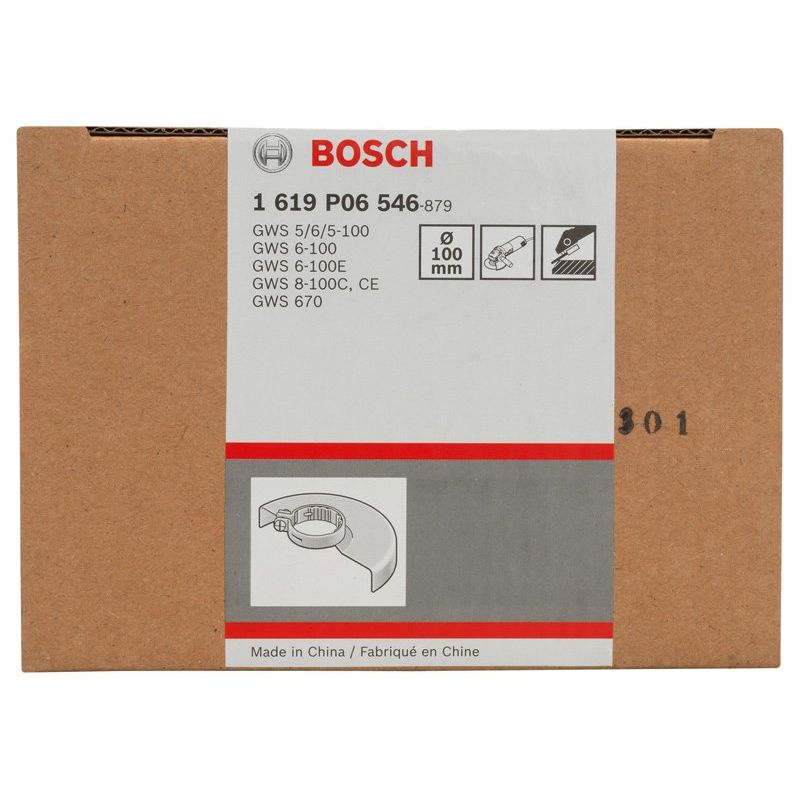 Bosch - Systemzubehör für Schleifen/Polieren (Akku/elektrisch/Druckluft) Schutzhaube ohne Deckblech 1619P06546 zum Schleifen 100 mm