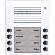 TCS Tür Control - Türstation für Türkommunikation Audioaußenstation 2-reihig PES08-WS/04 8 Tasten AP weiß