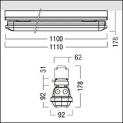 Zumtobel Group - Decken-/Wandleuchte LED-Feuchtraumleuchte AMP S 4600 #42189805 840